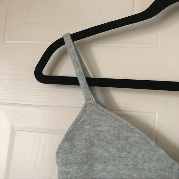 Zara Grey Knit Crop top/bra top - Picture 5 of 7